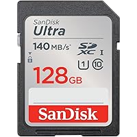 SanDisk 128 GB Ultra SDXC Scheda di Memoria, con velocità fino a 140 MB/s
