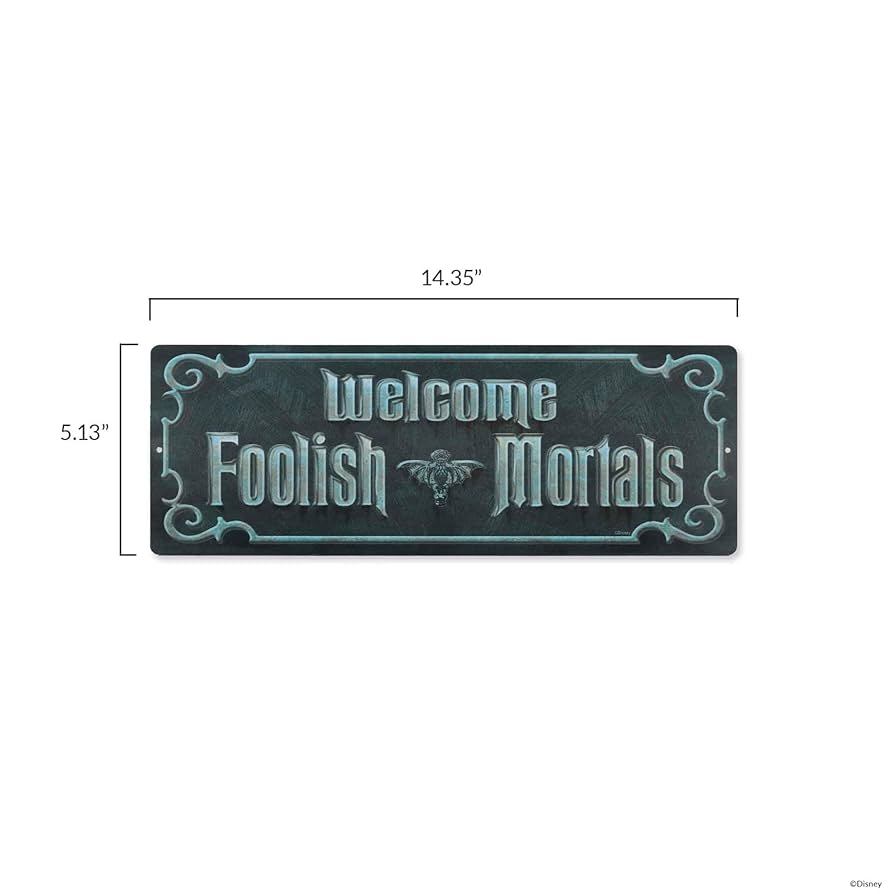 入手困難The Haunted Mansion Wall Sign Disney 12-in Musical LED The Haunted Mansion Wall Plaque