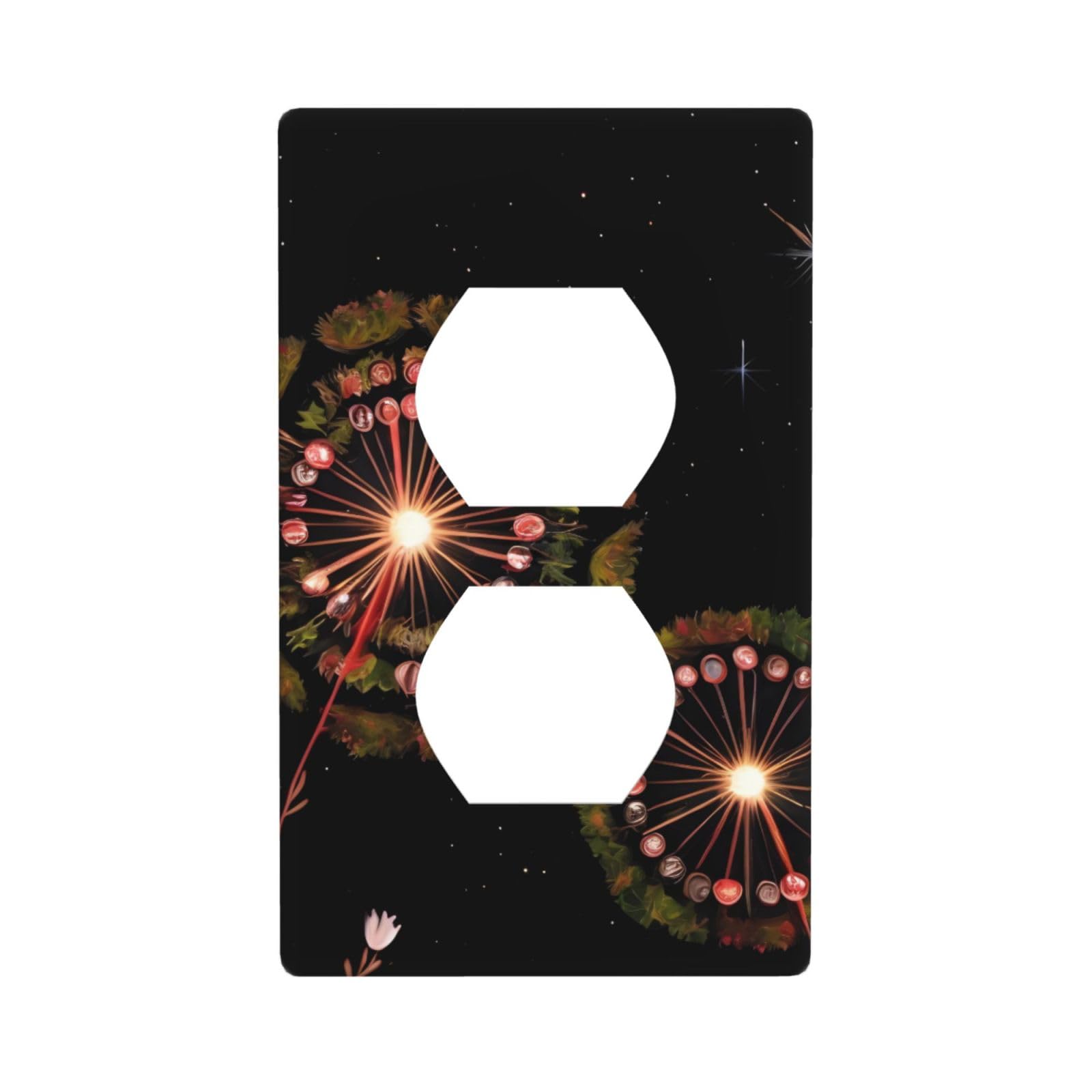 Starry Dandelion Unbreakable Polycarbonate Switch Plate-1 Gang Screwless Wall Plate for Home Office