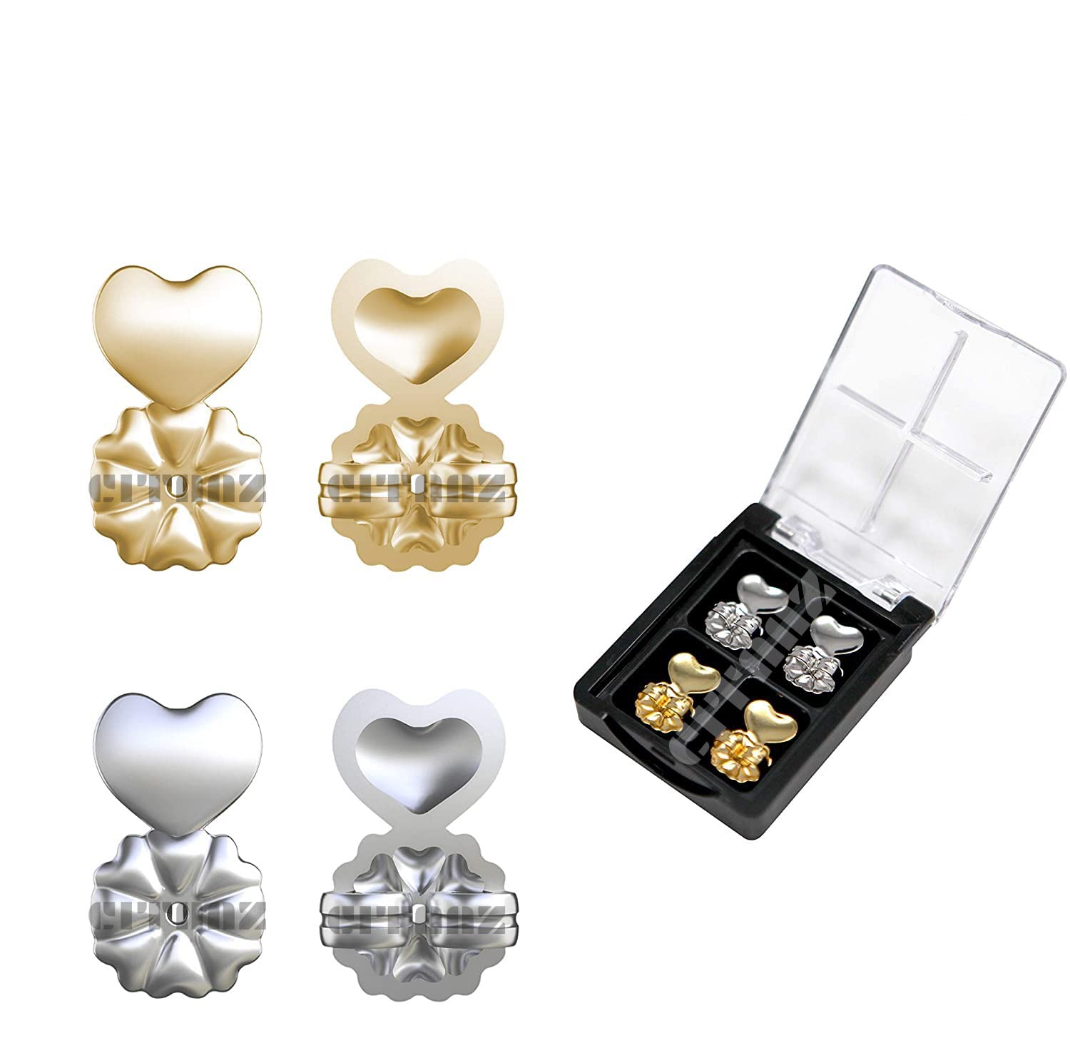 Citaaz Magic Earring Back Lifters Support - Fits All Post Earrings - 2 Pairs of Adjustable Hypoallergenic Earring Lifts (B0D14WH8C7) Amazon Price History, Amazon Price Tracker