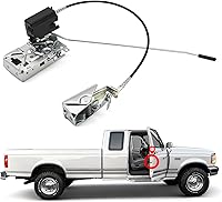 Vista 15 de Yinlowa Ensamblaje de pestillo de la puerta de carga del lado del pasajero trasero derecho con cable y varilla compatible con Ford E150 E250 E350