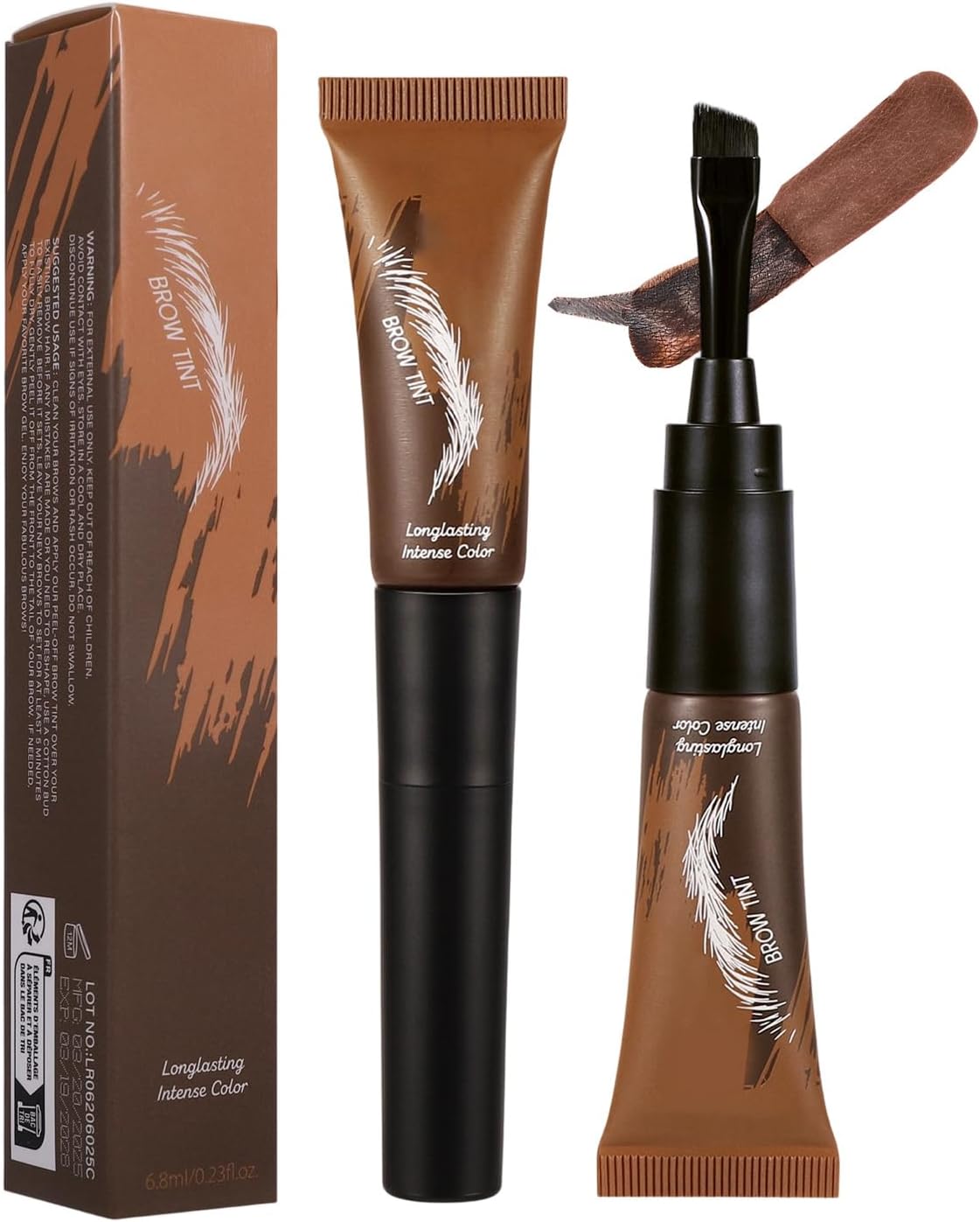 Defined Brow Enhancer - Eyebrow Dye Cream for Shaping | Gentle Formula with Plant Extracts, Smudge Proof Brow Coloring Solution, Beauty Makeup for Women Men