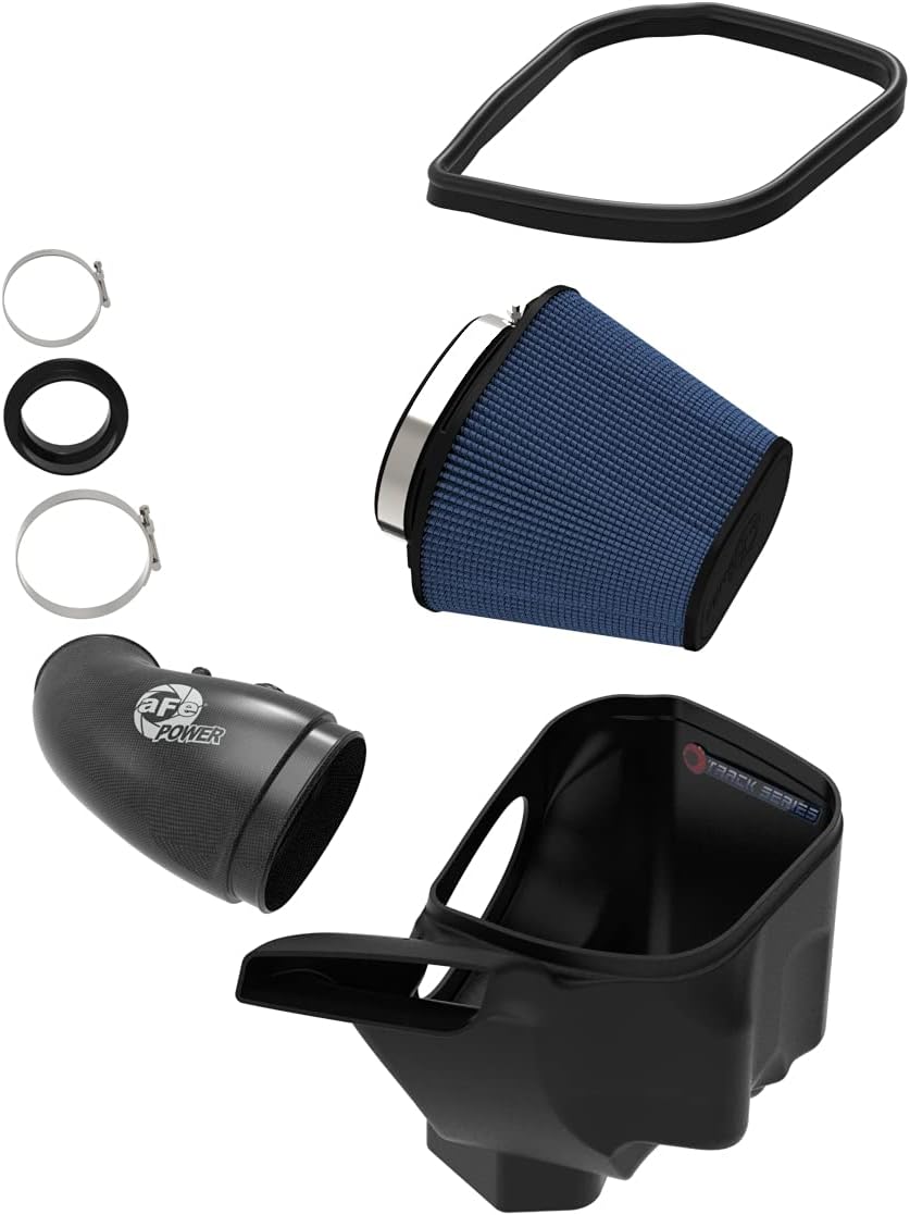 aFe POWER 57-10014R Track Series Carbon Fiber Intake System, Washable, Oiled Media, fits Jeep Grand Cherokee (WK2) 12-21 V8-6.4L HEMI
