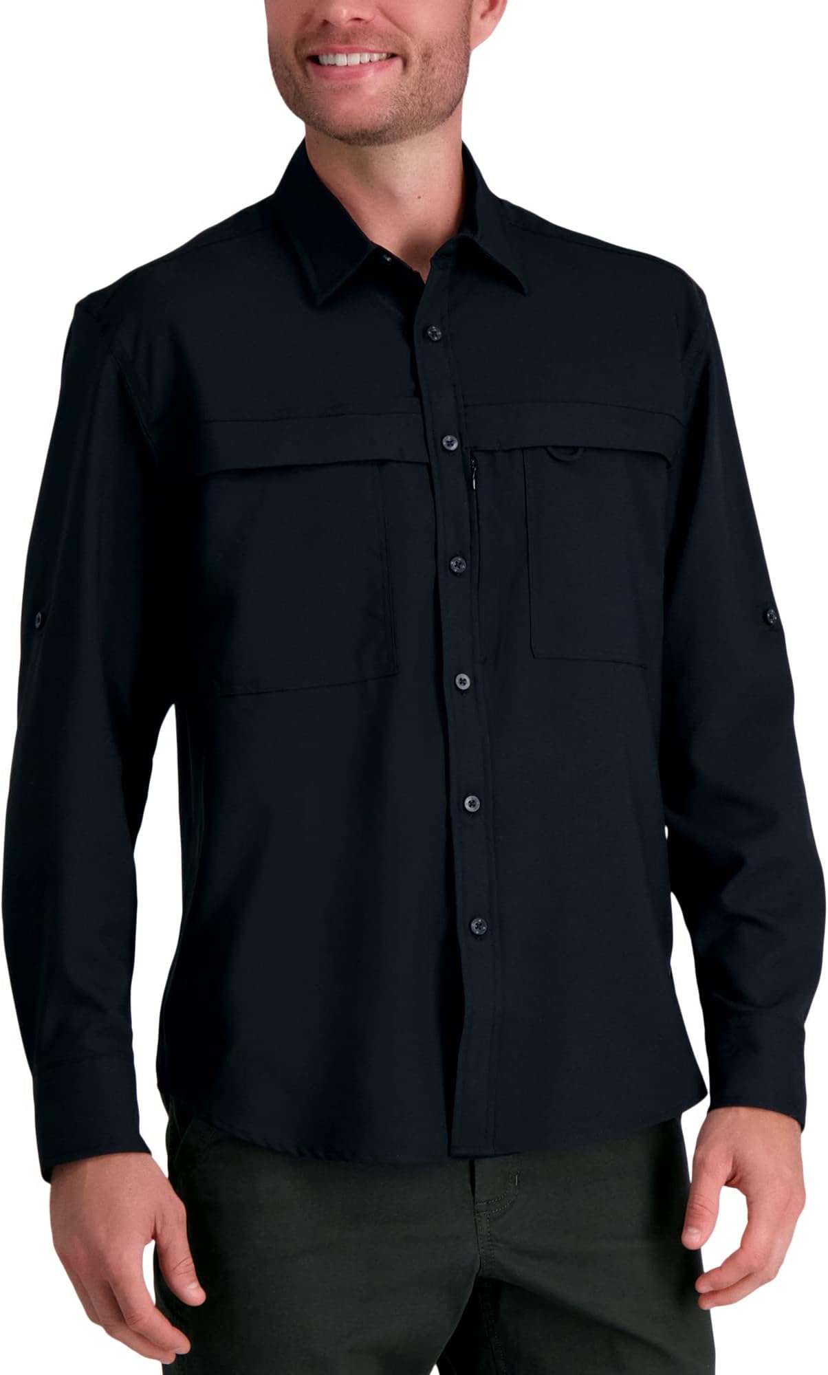 Haggar Men's Performance Stretch Vent Shirt