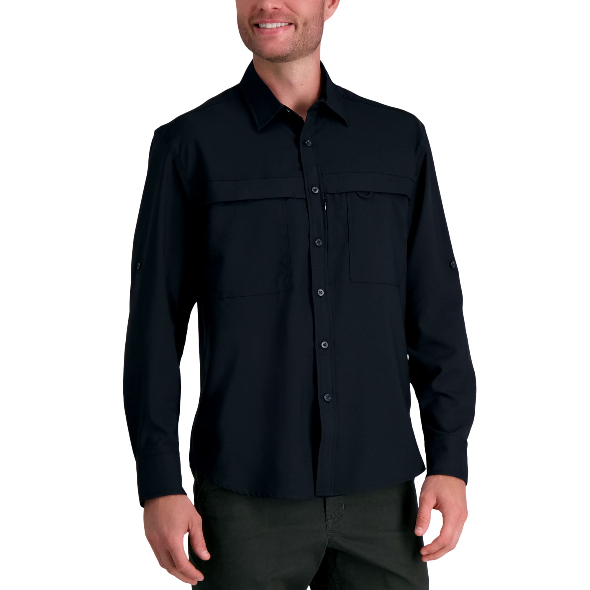 Haggar Men's Performance Stretch Vent Shirt
