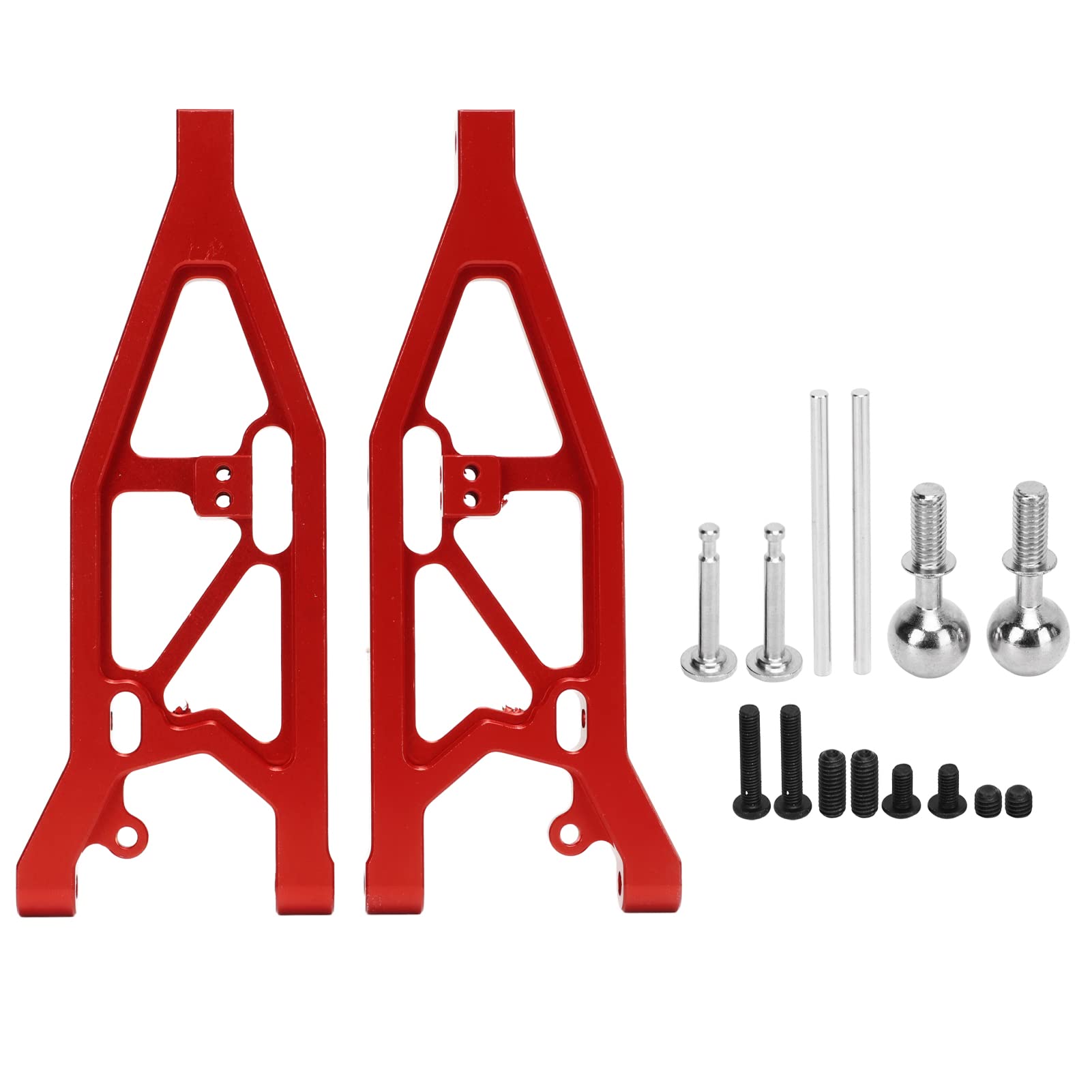 Przednie górne ramię wahadłowe samochodu RC Części zamienne ze stopu aluminium do samochodów 1/7 1/8 zdalnie sterowanych Wysoka wytrzymałość Trwałe ramię zawieszenia Bezpośrednie (Czerwony)