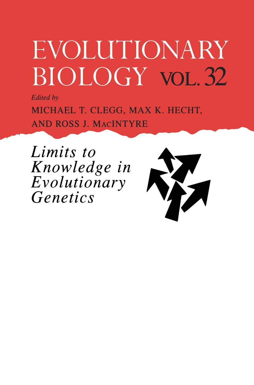 Buy Evolutionary Biology: Limits to Knowledge in Evolutionary Genetics: 32 — BookShops.in