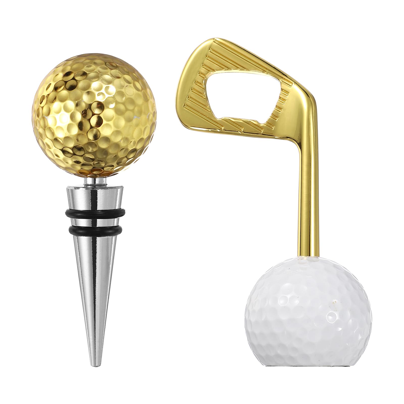 Abridor y tapón de vino de pelota de golf para animar tus reuniones sociales y tardes de club