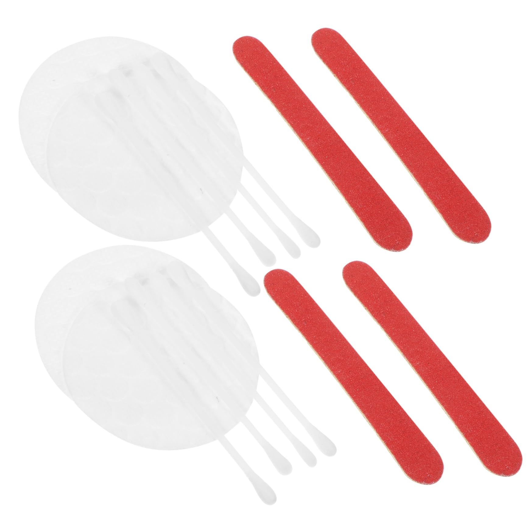 COLLBATH Facial Pads Makeup Wipes Cotton Swabs Nail Files 20 Pack Disposables for Daily Use Travel Beauty Salons