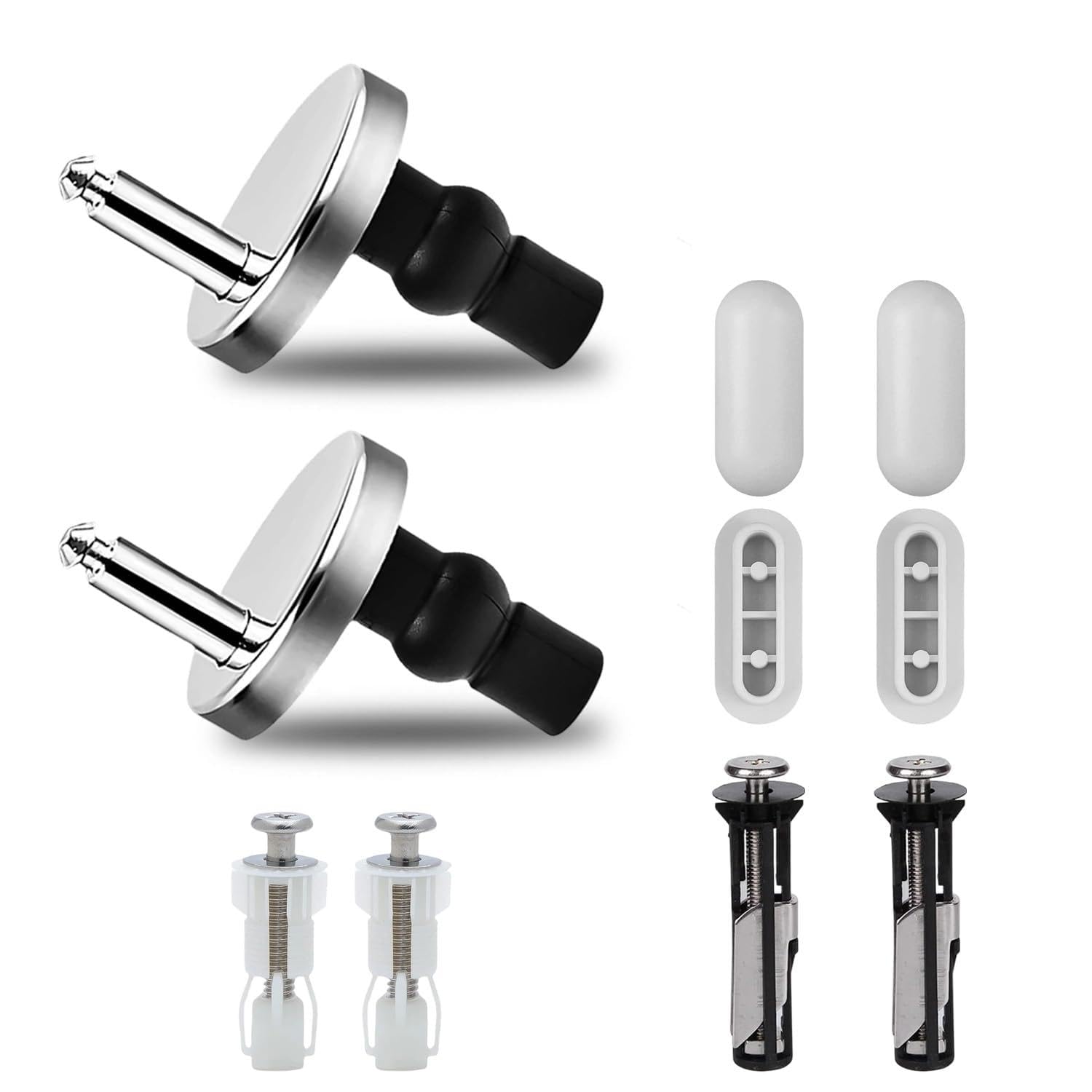 10Pcs Toilet Seat Fittings,Heavy Duty Fastener Bolt Kit,Seat Fixing Hinges