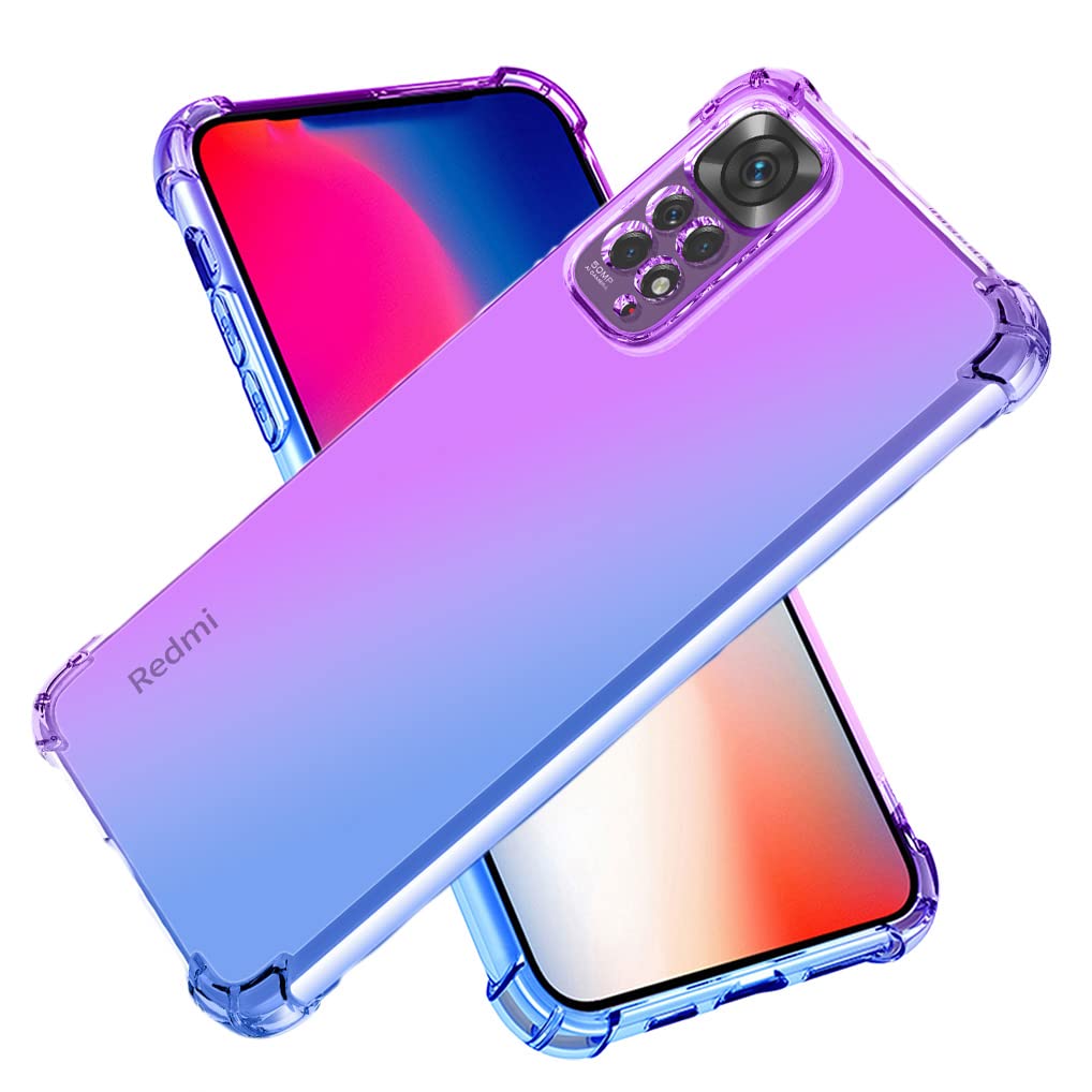 Xiaomi Poco M4 5G Case, EabHulie Flexible TPU Silicone Non-Slip Shock-Absorbent Case Cover for Xiaomi Poco M4 5G Plum