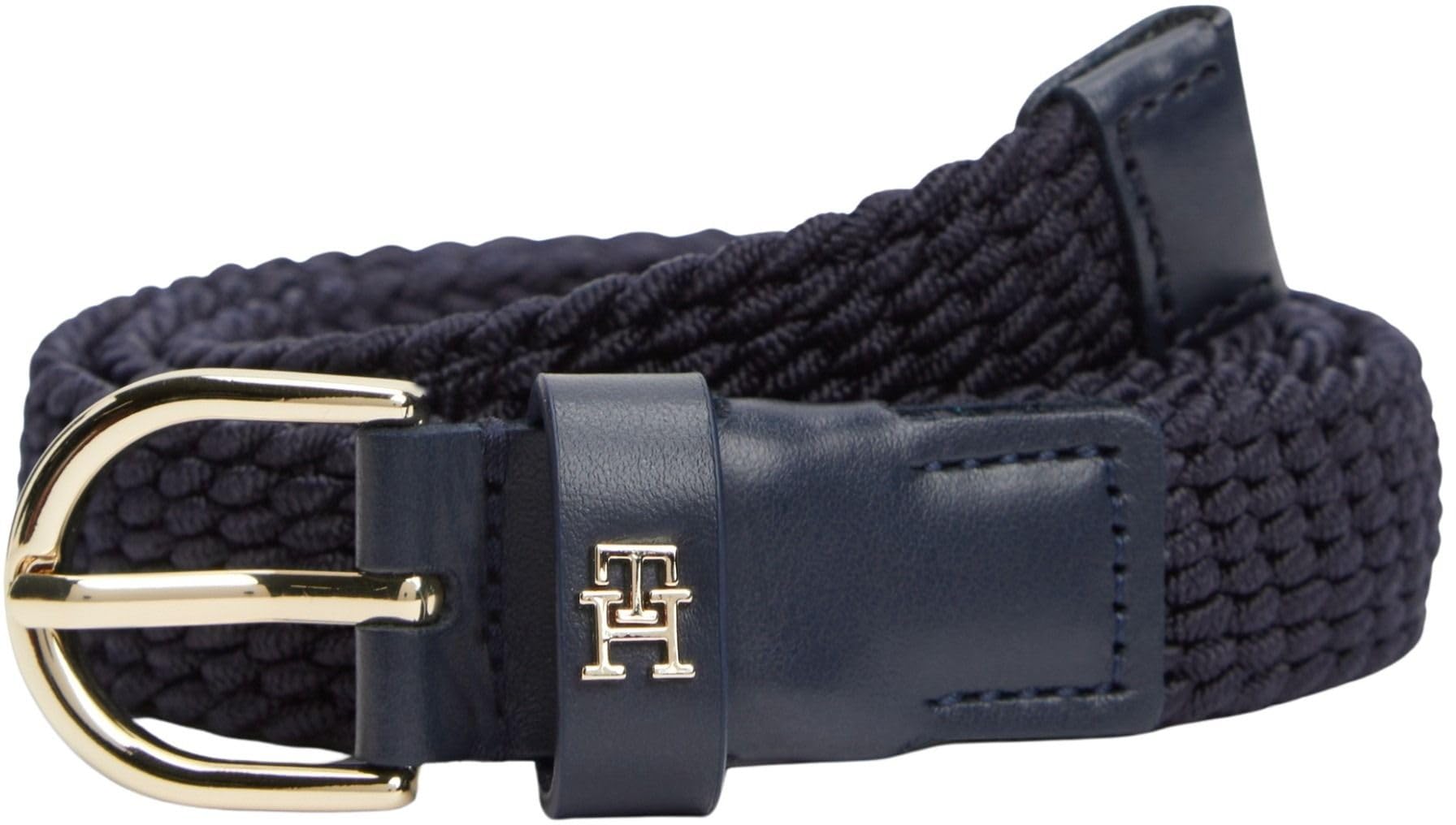 Tommy Hilfiger Women's Essential Effortless 2.5 Elastic Aw0Aw17973 Adjustable Belt, BLUE, 85