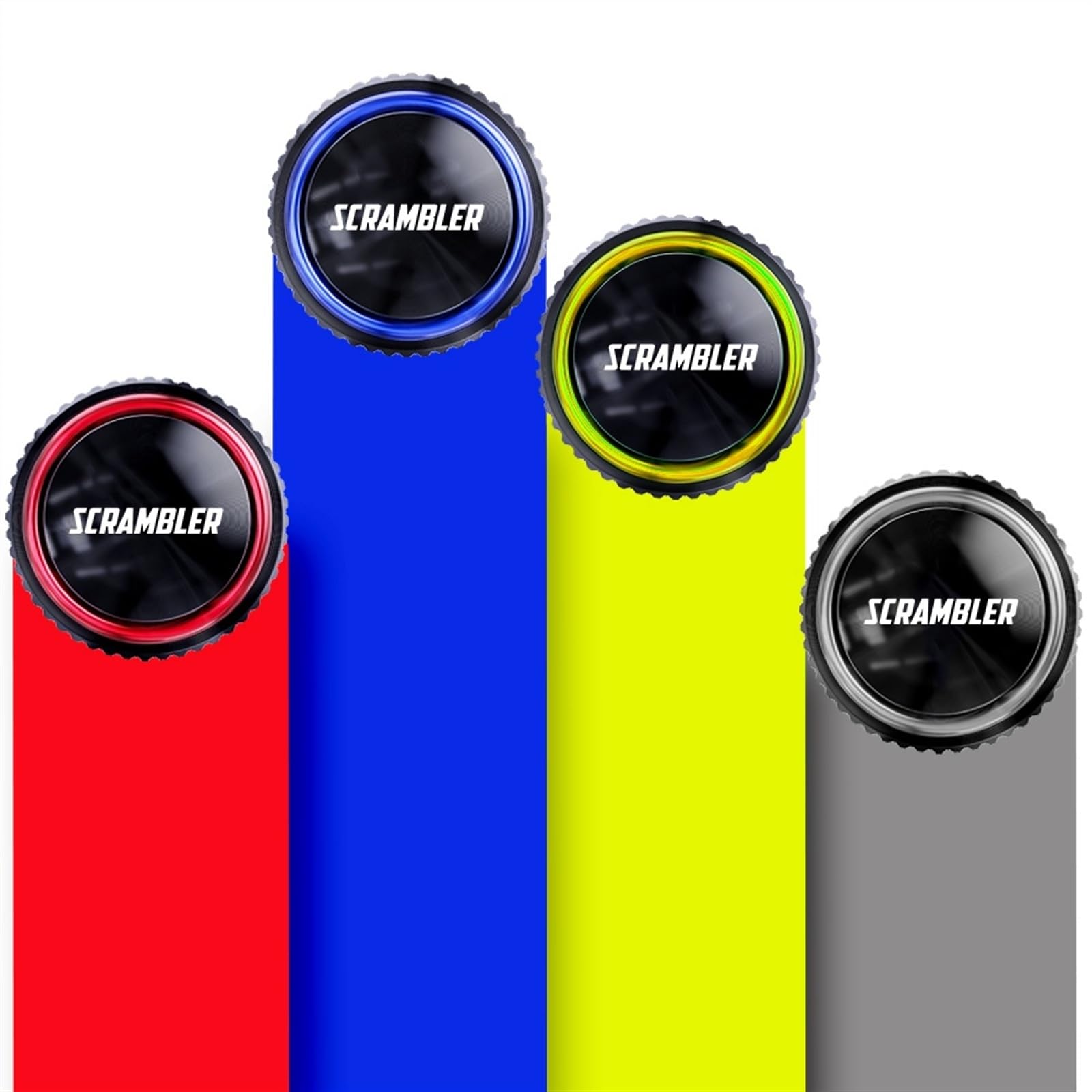 Tappi Fori Specchietti In Alluminio Per Ducati Scrambler 800/1100 - 2017-2022 - Accessori Moto - Foto 6