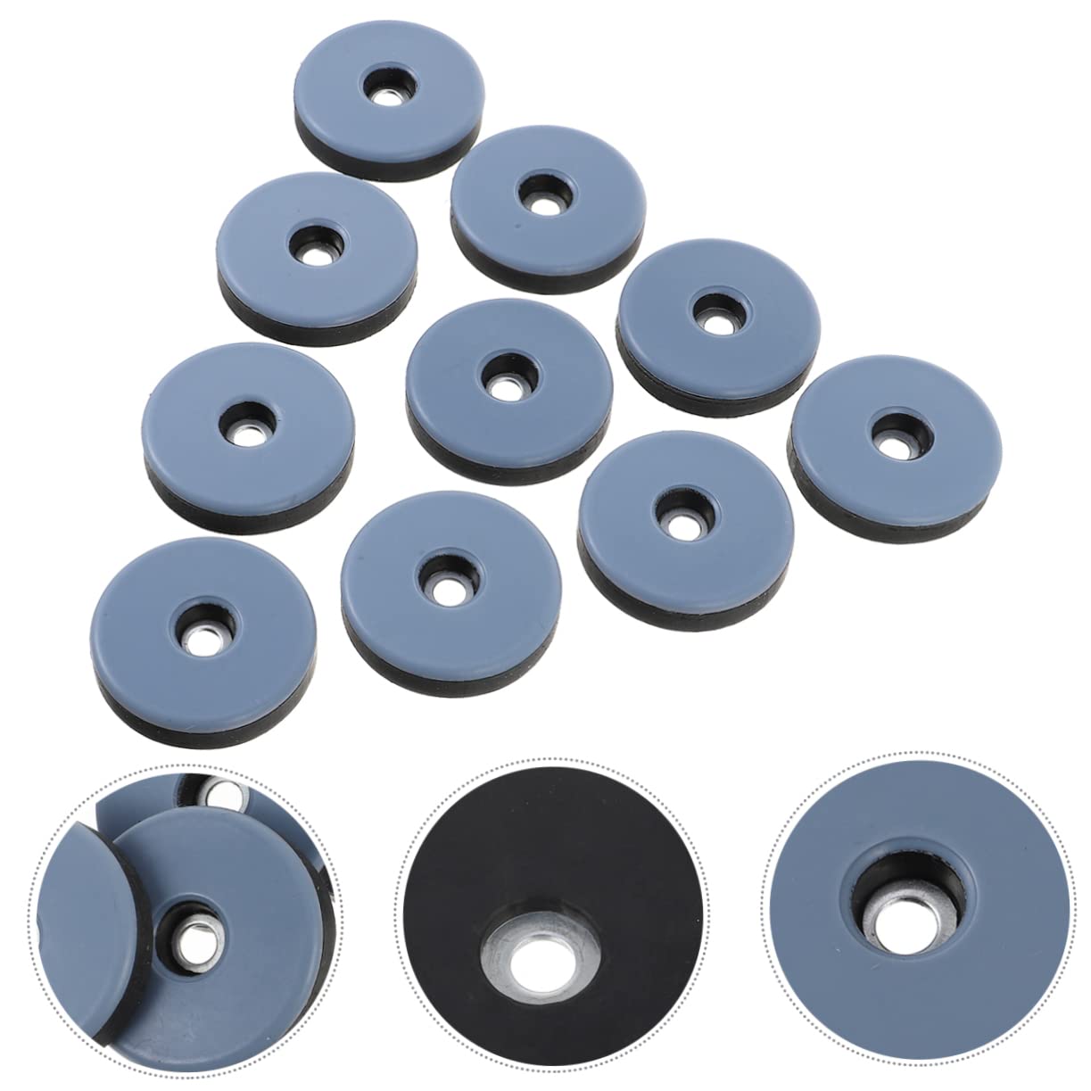 Hemobllo 40stücke Runde PTFE Möbelgleiter Schraubbare Bodenschoner Für Tische Stühle Und Möbel Geräuschreduzierende Langlebige Schutzpads Für Holz Und Teppichböden ø