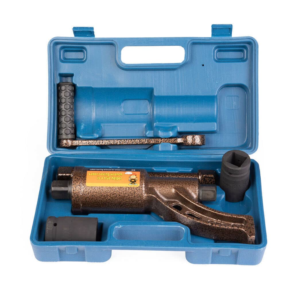 TANIASHOP Moltiplicatore di Forza Chiave Svita Bulloni per Ruote Camion Furgoni Trattori Veicoli Pesanti 4800 Nm in Valigetta