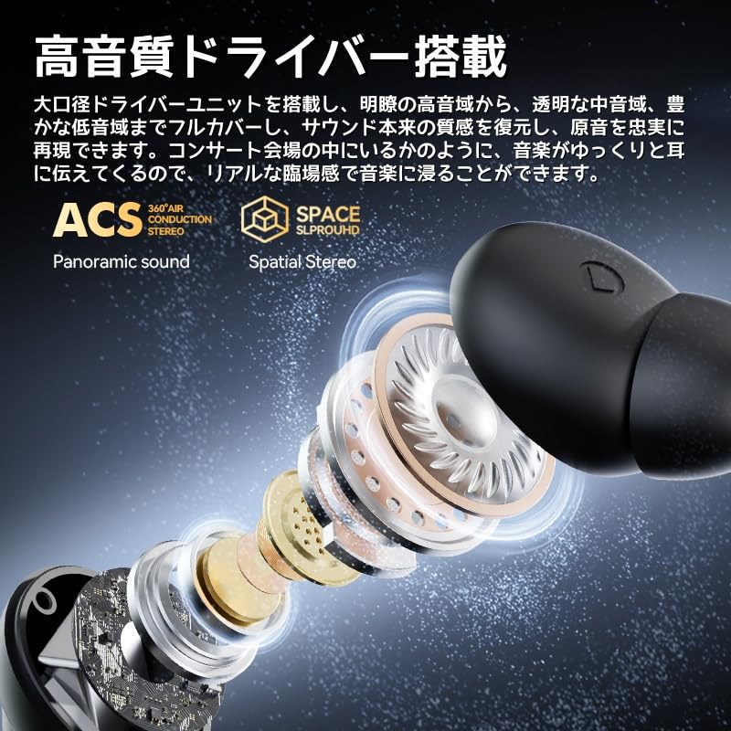 三久ワイヤレスイヤホン Amazon.co.jp: イヤホン bluetooth ワイヤレスイヤホン【2025新型