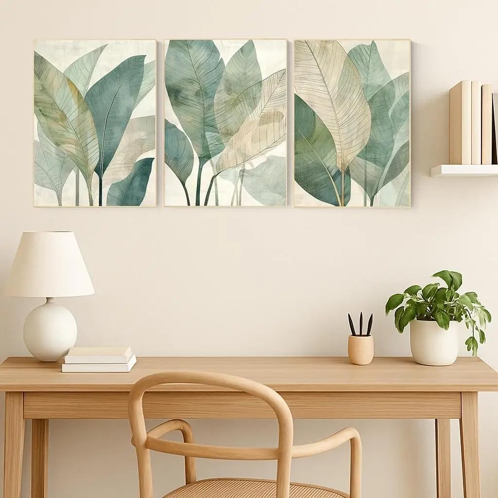 GOSRD Landscape Mural Wall Art Japanese Wall Art Canvas Print Wall Decor Living Room Wall Art(60x85cm-3Pcs)