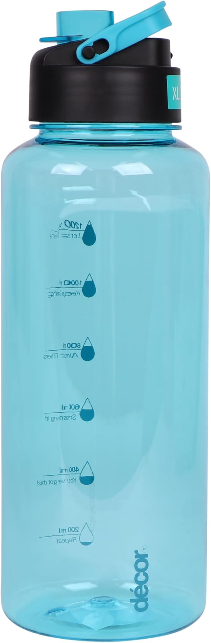 Décor Thirst Sports And Gym Bottle, BPAFree, Aqua Blue, Reusable And