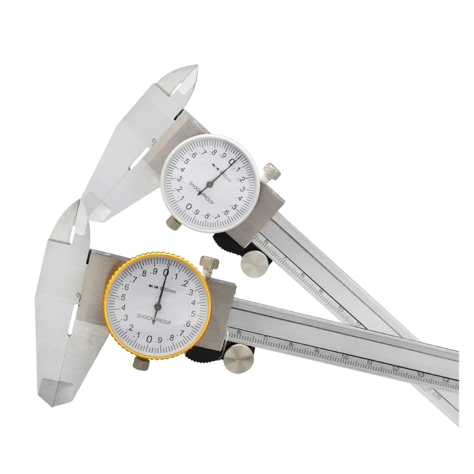 tianwandong Messschieber mit Zifferblatt, 0–150 mm, 0,02 mm, Industrie-Messschieber aus rostfreiem Stahl, stoßfestes metrisches Messwerkzeug(NO 1)