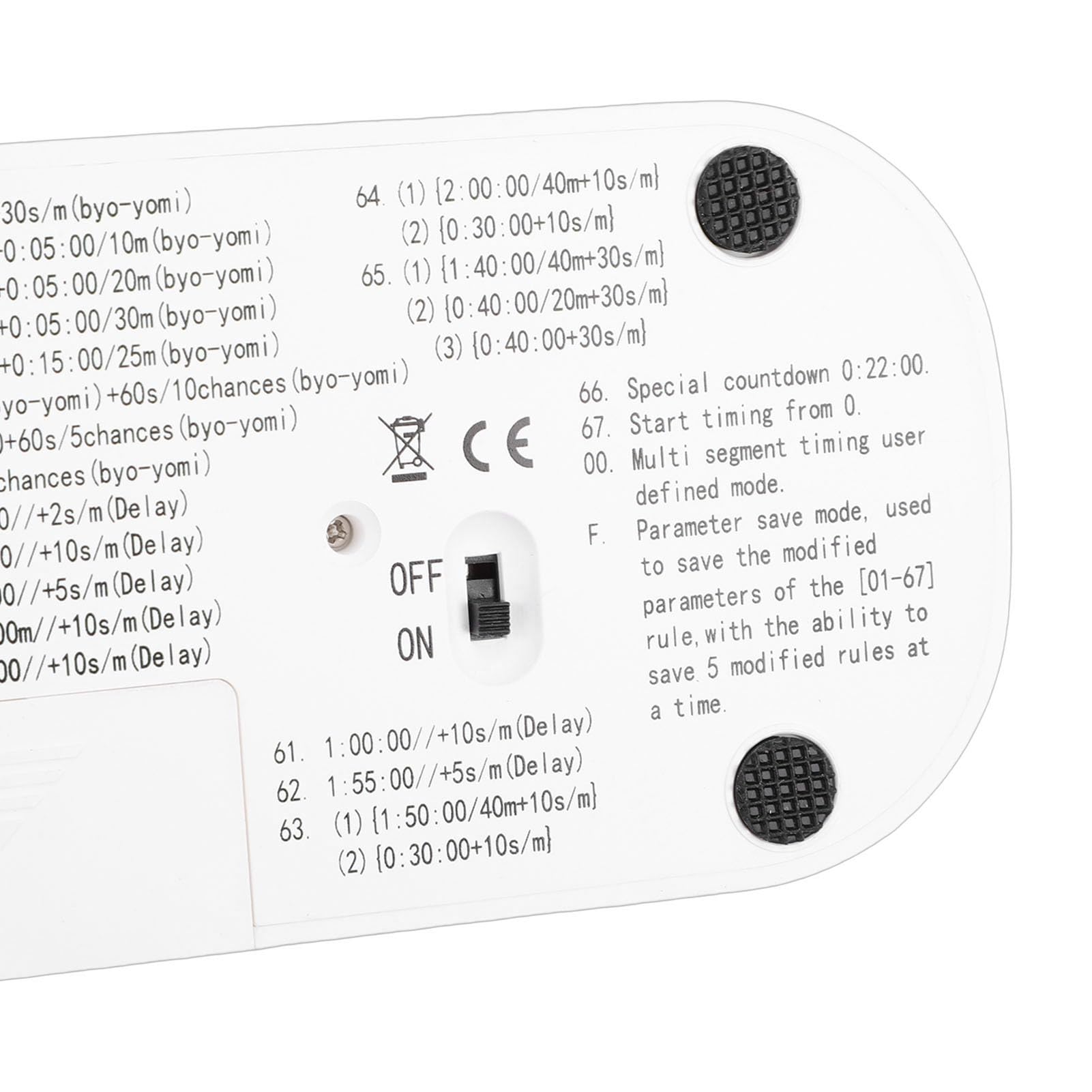 Orologio a scacchi, timer portatile con display HD per concorsi di scacchi cinesi internazionali (bianco)