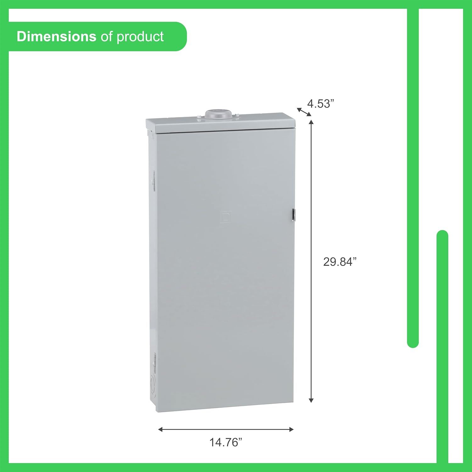Square D by Schneider Electric HOM816M200PFTRB Convertible Mains (Breaker) Load Center, 120/240 Vac, 200 A, 1 Phases, 22000 Air Interrupt