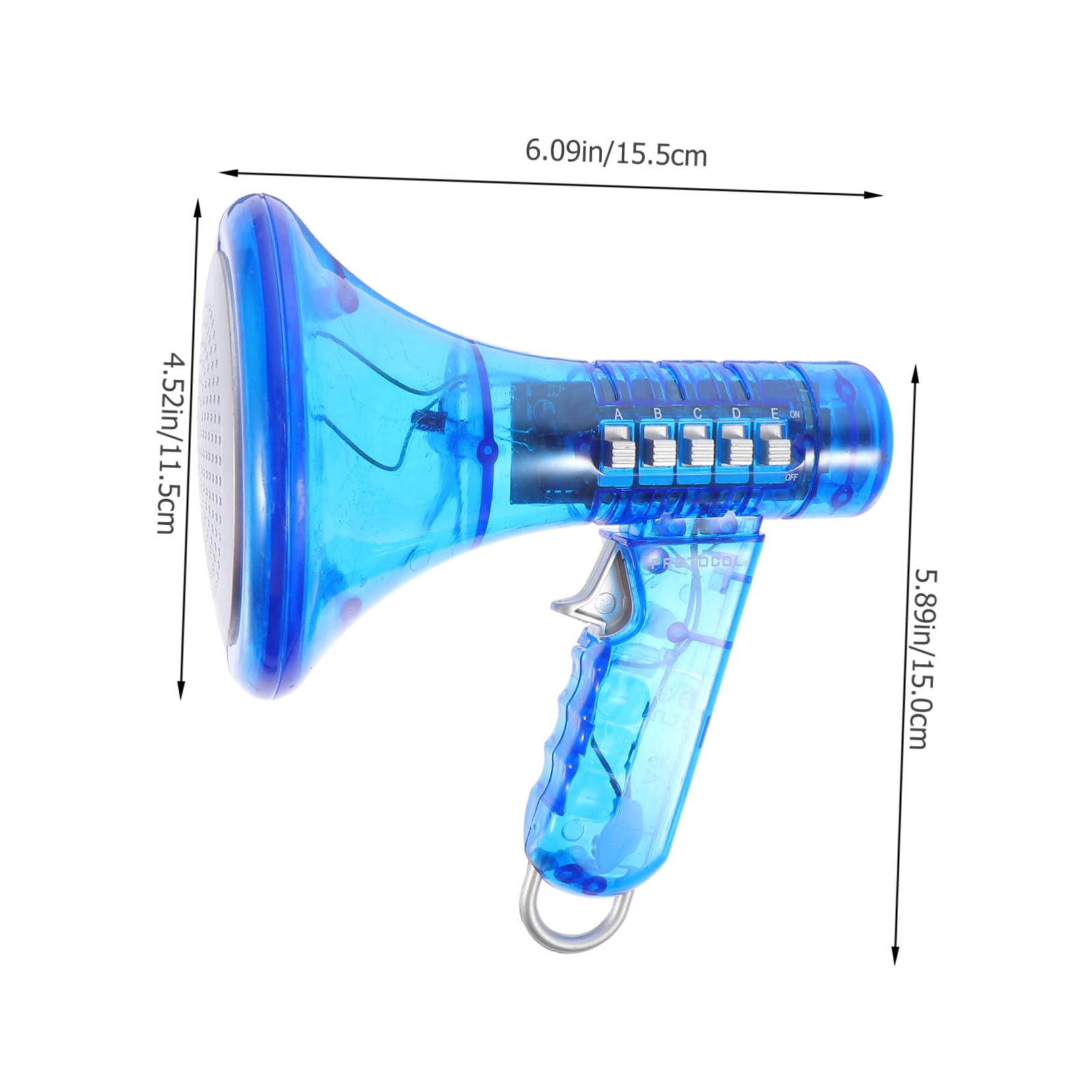 HANABASS Plastic Trumpet Toy Voice Changer Kids Handheld Speaker Toddler Karaoke Machine for Kids