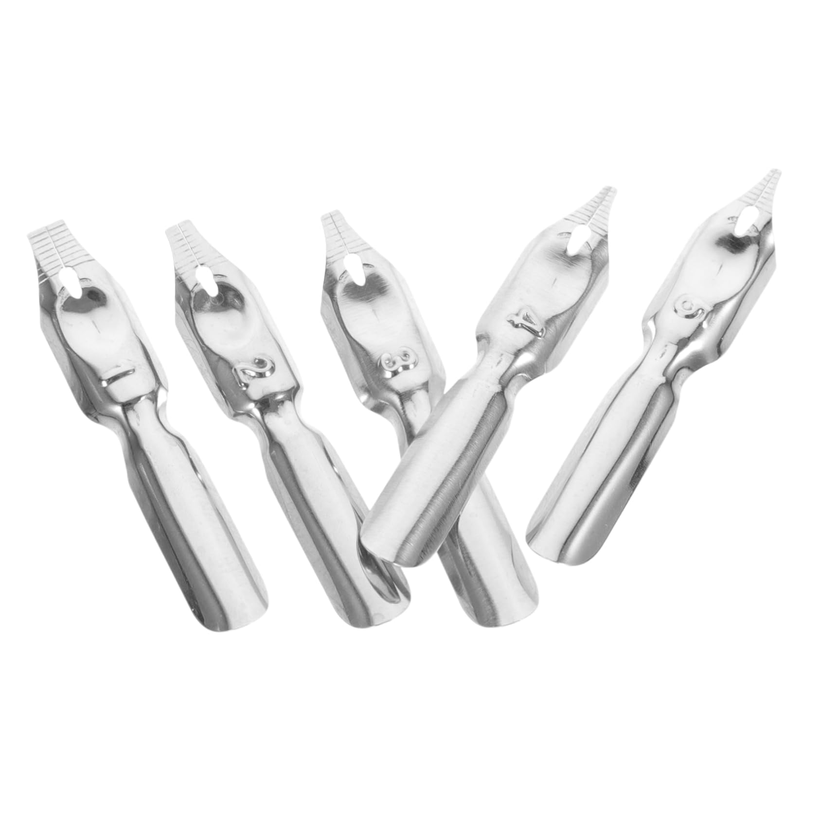 Housoutil 5Pcs Replacement Pen Nibs Durable Calligraphy Nibs for Writing Painting Signing Easy to Install Lightweight Design present for Artists and Calligraphy