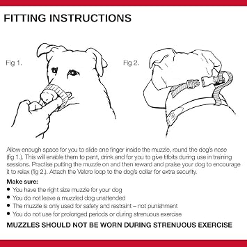 Mikki Dog Friendly Training Muzzle Easy Fit for Medium Dogs - Size 2
