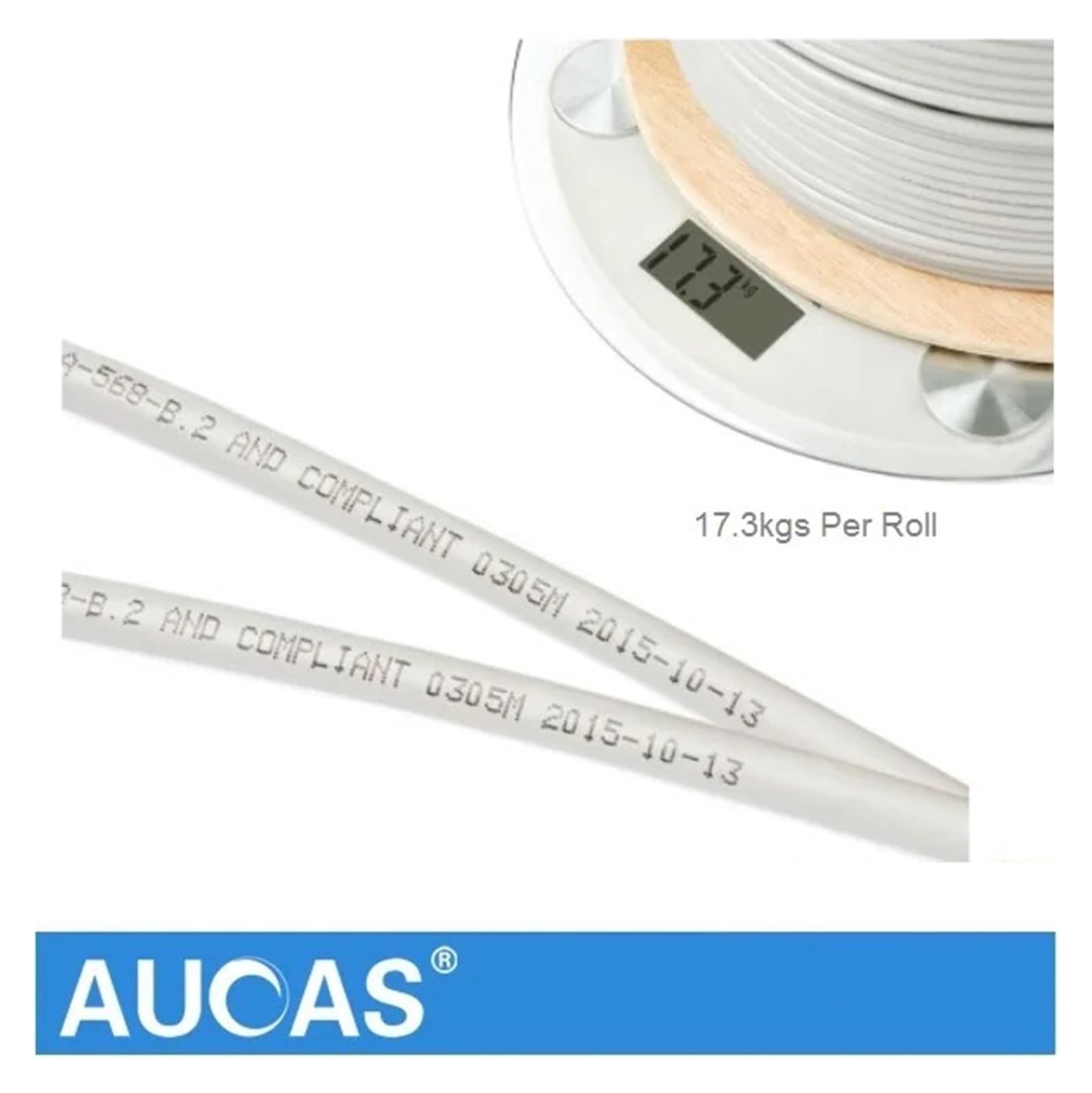 Câble LAN CAT6 haute vitesse 50M 100M 305M Câble blindé de réseau Ethernet FTP en cuivre pur adapté aux câbles d'installation dans les maisons, le câblage informatique, les usines et autres emplacemen