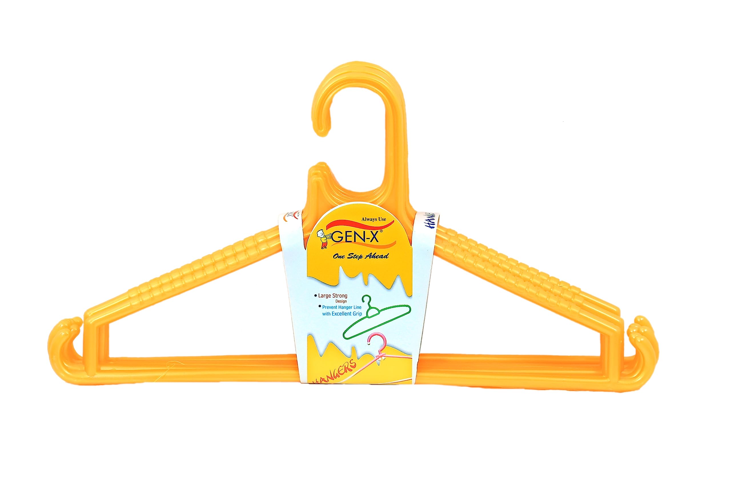 GEN-X Cloth Hanger, Plastic Hanger, Set of 6-40 * 19CM