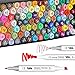 Produktbild 100 Farben Marker Set, Marker Stift Set Doppelspitze Textmarker Für Studenten Künstler Manga Design Schule Drawing Illustration NMH-100W