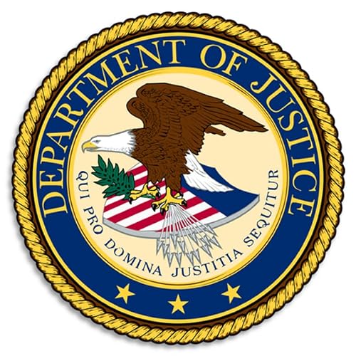Department of Justice Seal Emblem stickers