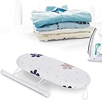 Vista 7 de Tabla de planchar, tabla de planchar de mesa con patas plegables y cubierta de algodón, mini tabla de planchar, puños plegables para el hogar