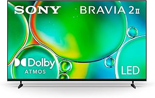 Sony BRAVIA 2 II 65 Inch 4K Ultra HD HDR LED Smart Google TV (2025 Model) with Dolby Atmos