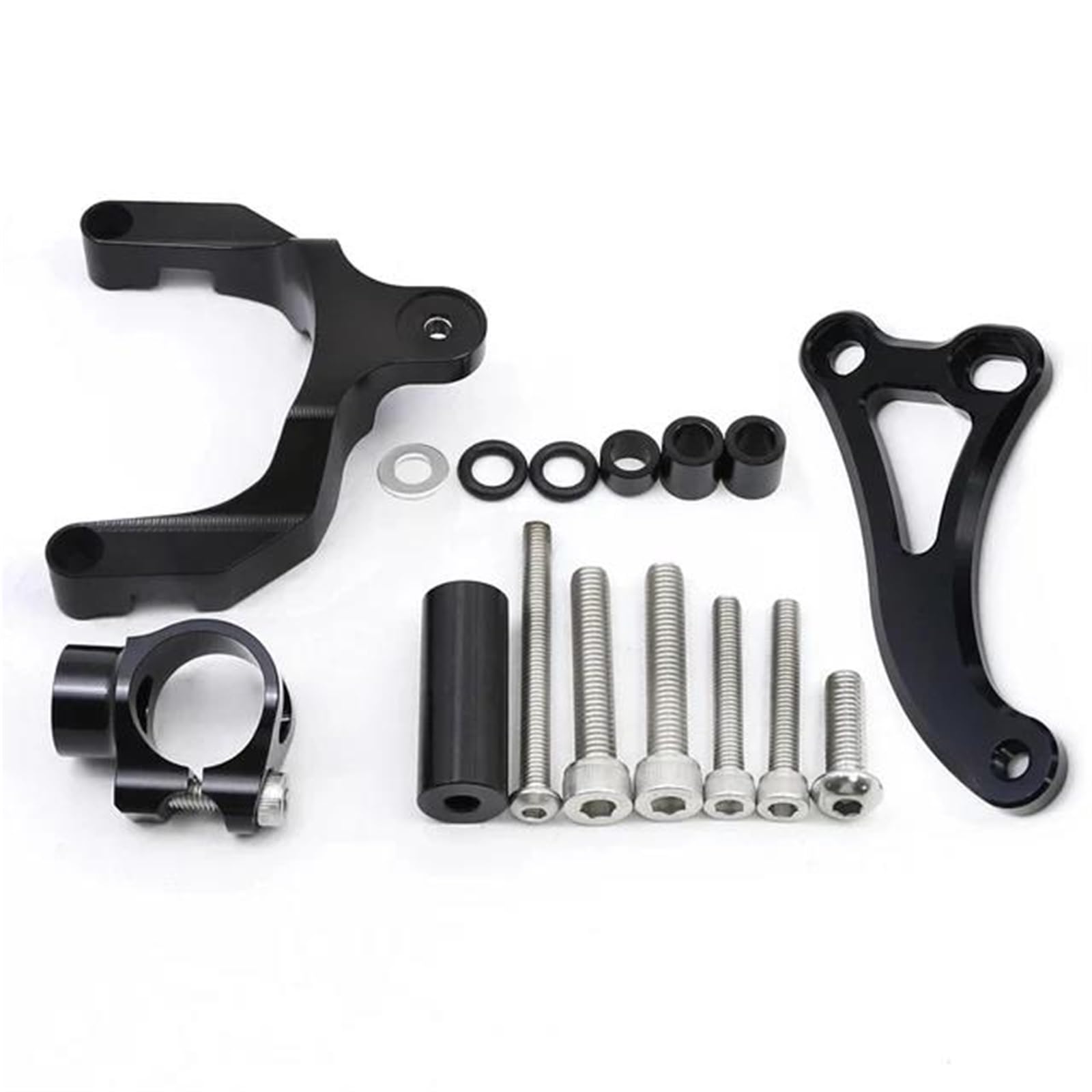 Lenkungs Dämpfung Motorrad-Lenkungsdämpfer Für Suzuki GSXS750 2017–2024 CNC-gefräster Aluminium-Lenkungsdämpfer-Halterungssatz Stabilisatorhalterung(Farbe 11)
