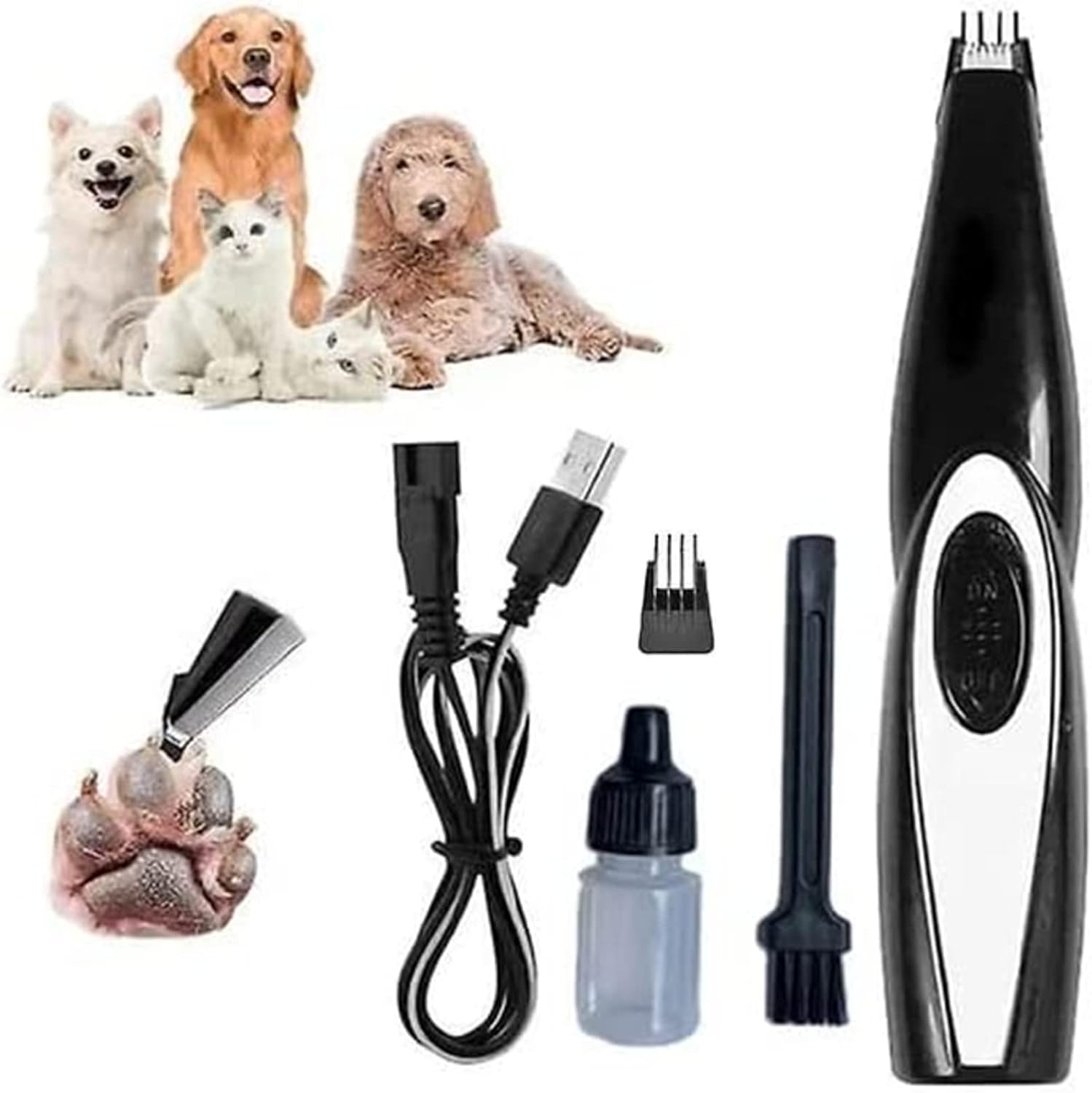 Buy Furbolini Pet Mini Trimmer, Ceramic Titanium Head Mini Trimmer