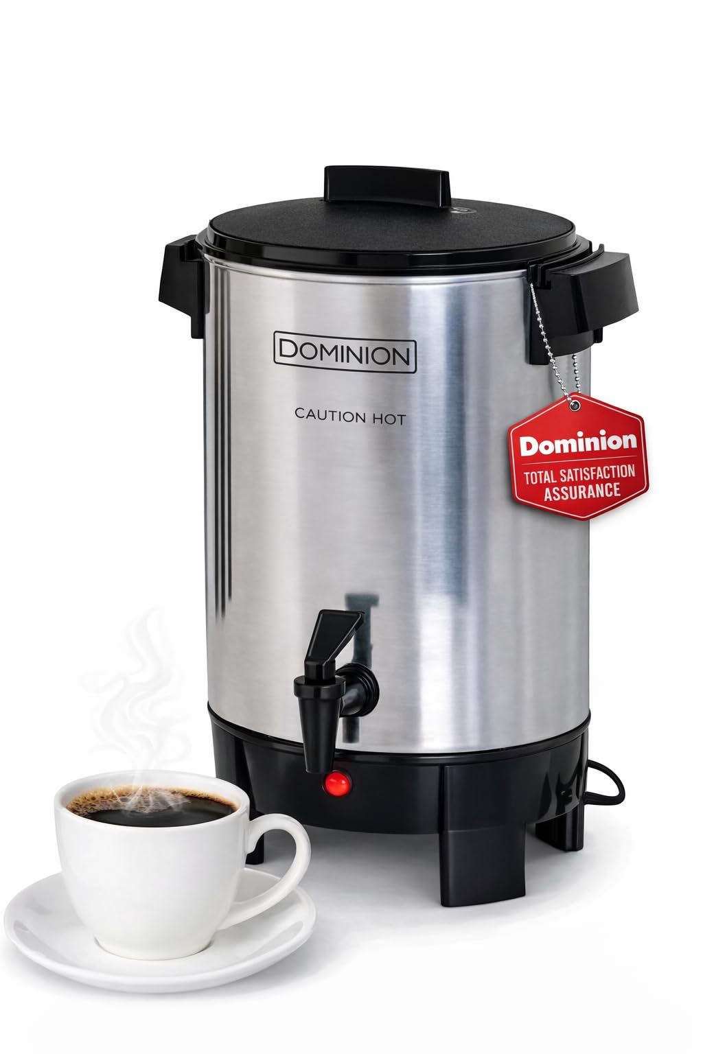Amazon.com: Dominion Premium 30 Cup Coffee Urn - Aluminum Coffee Dispenser  For Quick Brewing - Automatic Hot Water Dispenser - Ideal for Large Crowds  - Perfect for Any Occasion : Home & Kitchen