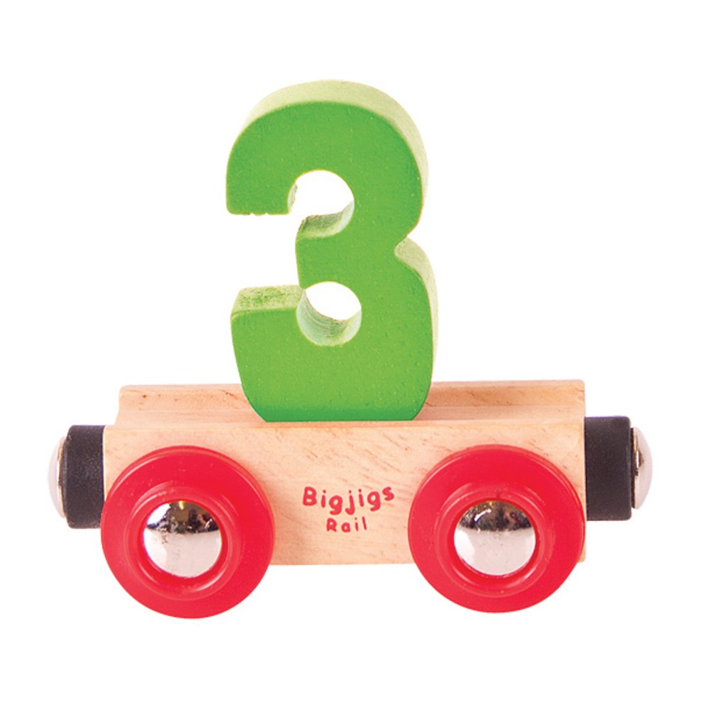 Bigjigs Rail Rail Name Number 3 (Green) — image 1