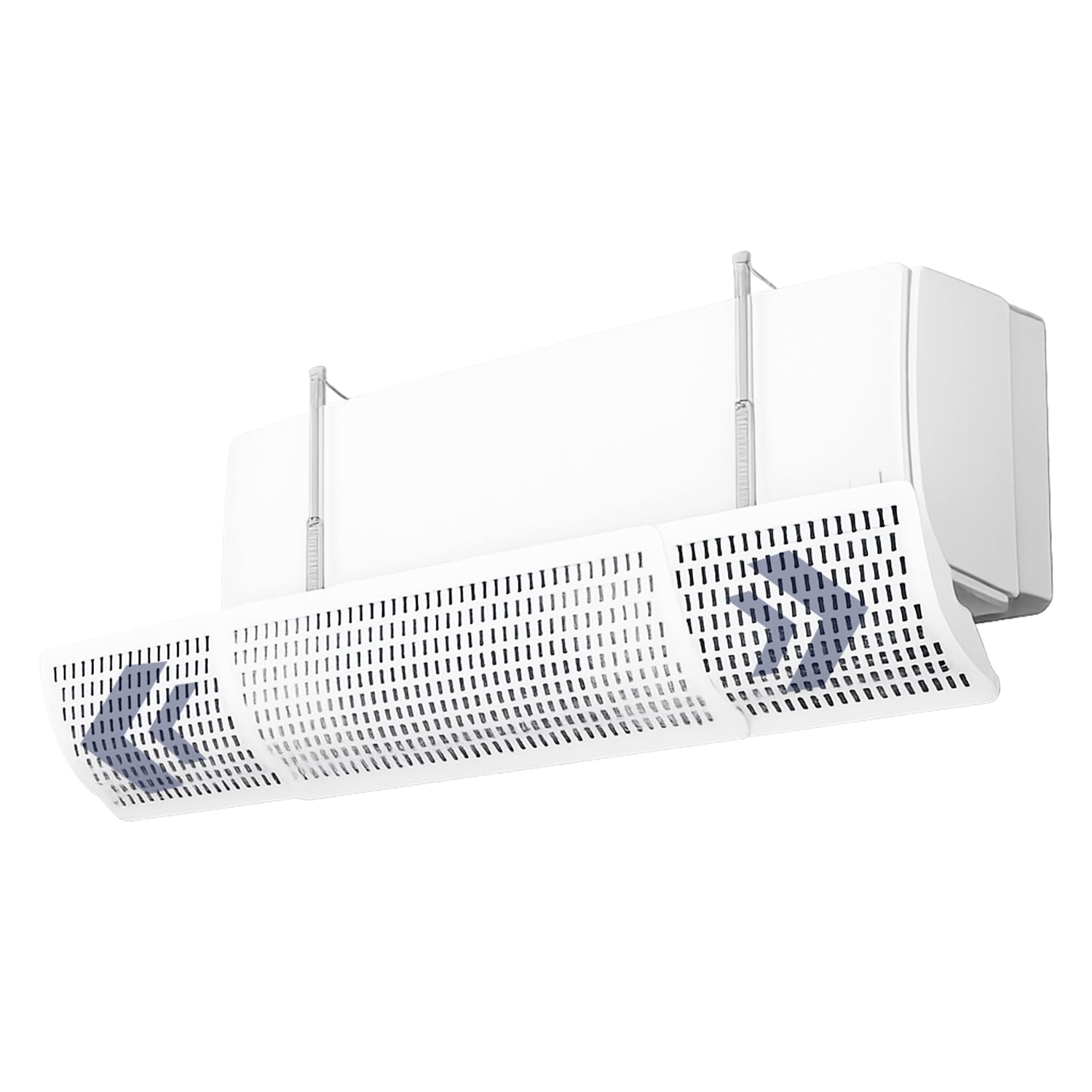 ERRECOM FLOWY Universal Air Conditioner Deflector for Split Air Conditioners – Adjustable Height, Width & Angle, Improves Air Distribution, Prevents Direct Airflow, Easy No-Drill Installation