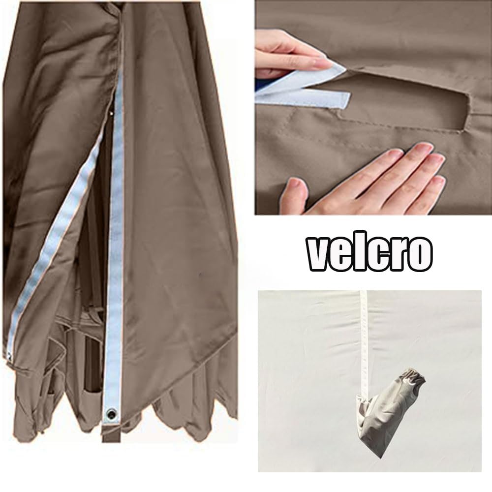 Générique toile de remplacement pour parasols avec bras déporté