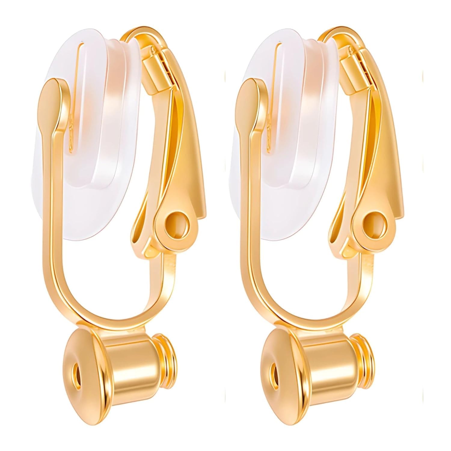 Fashionable Gold Plated 'Cliporia Switch' Stud/Dangle To Clip-On Earring Converter For Women And Girls | With Silicone Pads No Piercing Required Lightweight (ER2959) 1 Pair-image-7