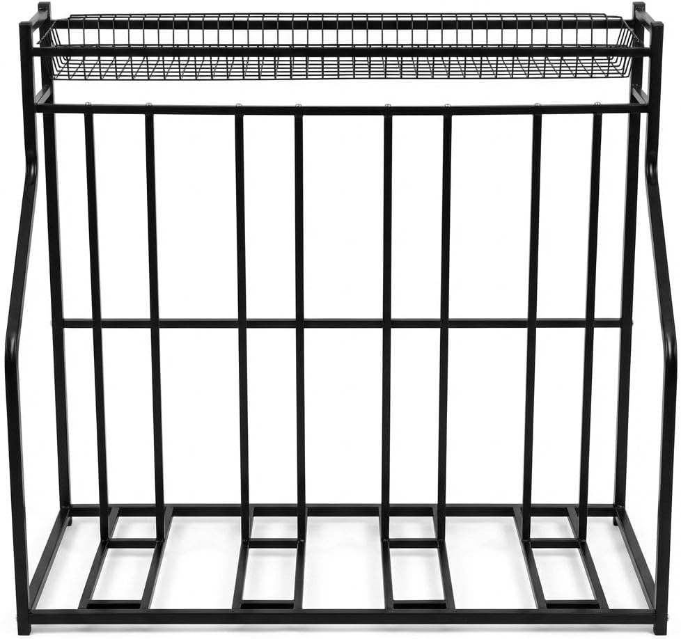 Sporting Gear Storage Rack, 4-Bike Stand, Garage Bicycle Organizer, Indoor Floor Bike Rack Storage Station