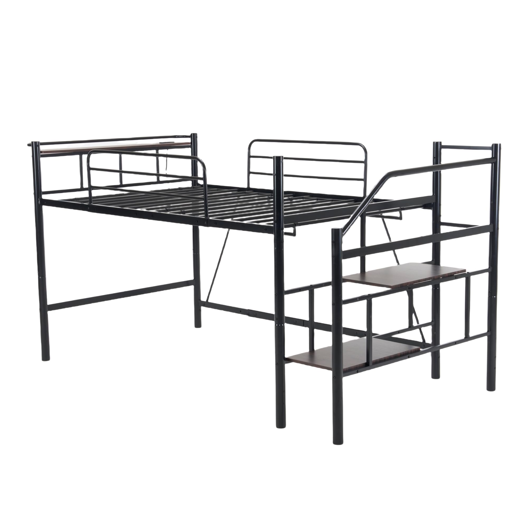 Amazon｜ロフトベッド パイプベッド シングル | 高さ130cm ロータイプ
