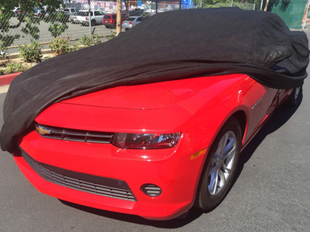 CarsCover Custom Fits 2010-2024 Chevy Camaro Car Cover for 5 Layer Ultrashield Black Covers — view 6