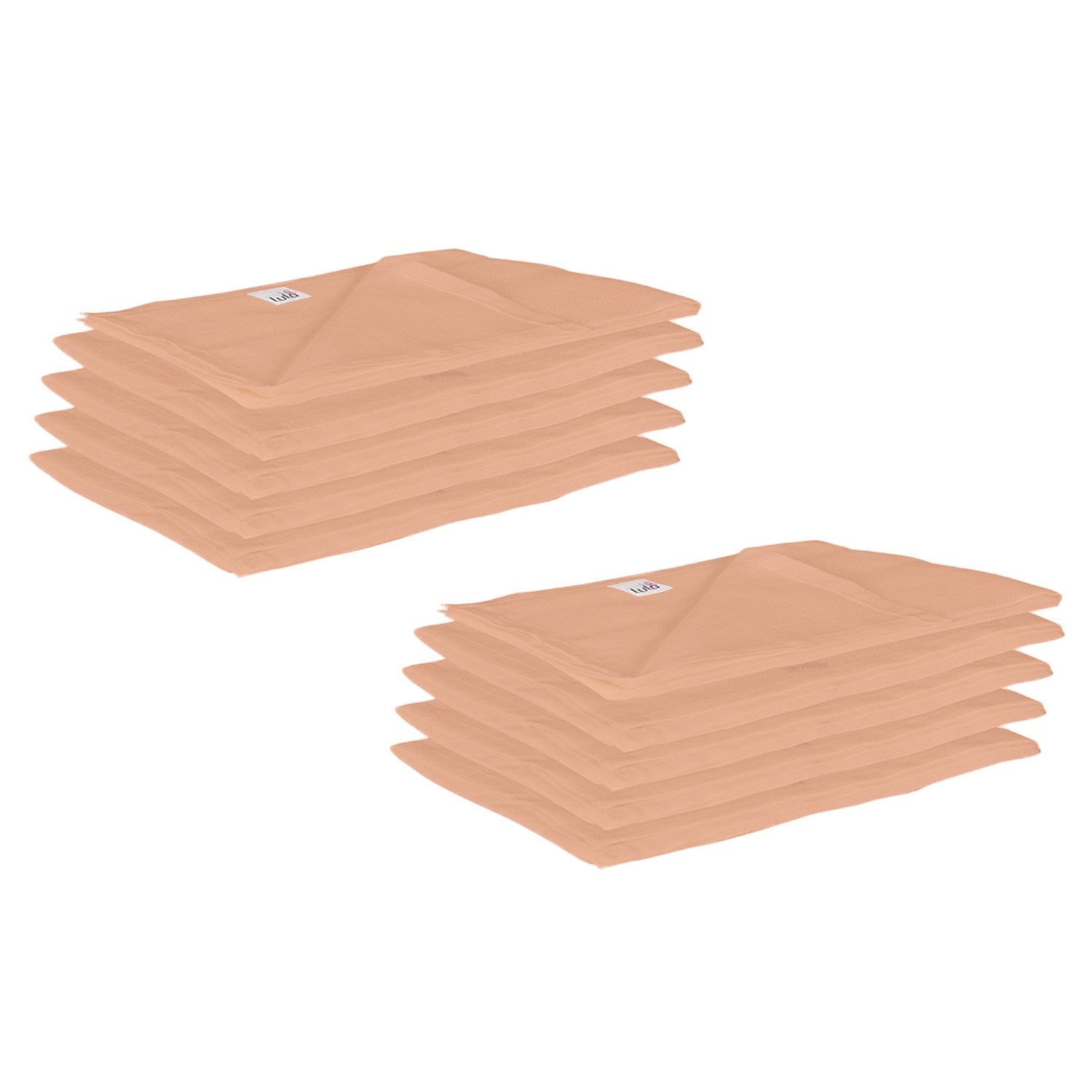 Lula Reusable Orange Muslin Square Napkins (45cm X45Cm) Pack of 10-image-2