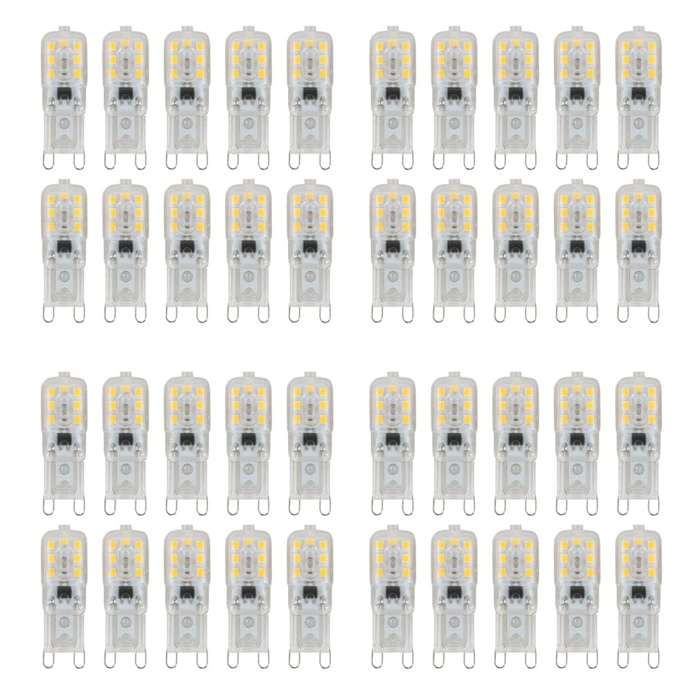 Ampoule LED G9 5W gradable blanc chaud 220V éclairage intérieur x40