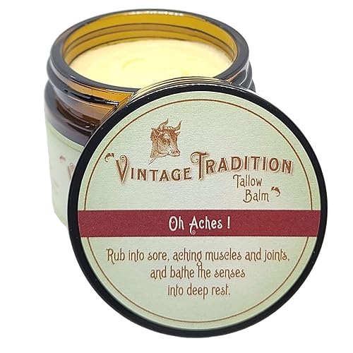 Vintage Tradition Oh Aches! Tallow Balm Supports Joint and Muscle