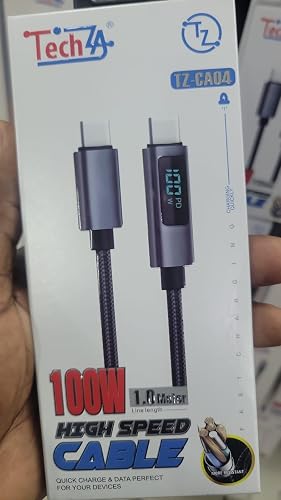 100W USB-C to USB-C Fast Charging Cable