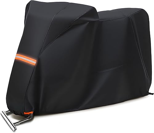 SUPCVR Housse de moto imperméable toutes saisons avec trous de verrouillage - Co