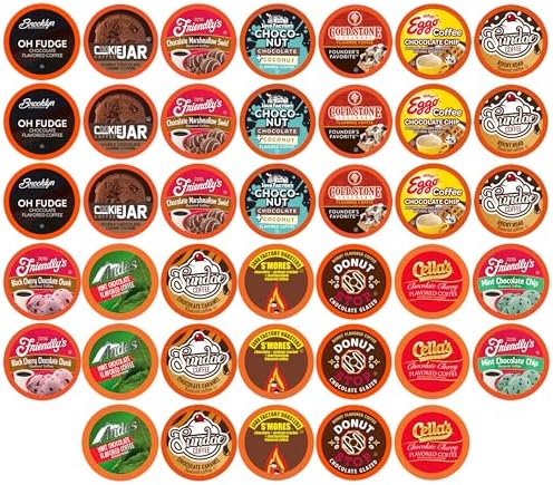 Two Rivers Coffee Chocolate Lovers Pods Single Serve Cups, Chocolate Coffee, Compatible with K Cup Brewers Including 2.0 40 Count (Pack of 1)